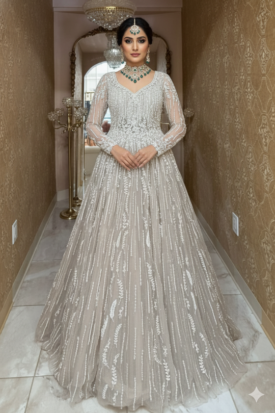 Exquisite Ivory Bridal Gown