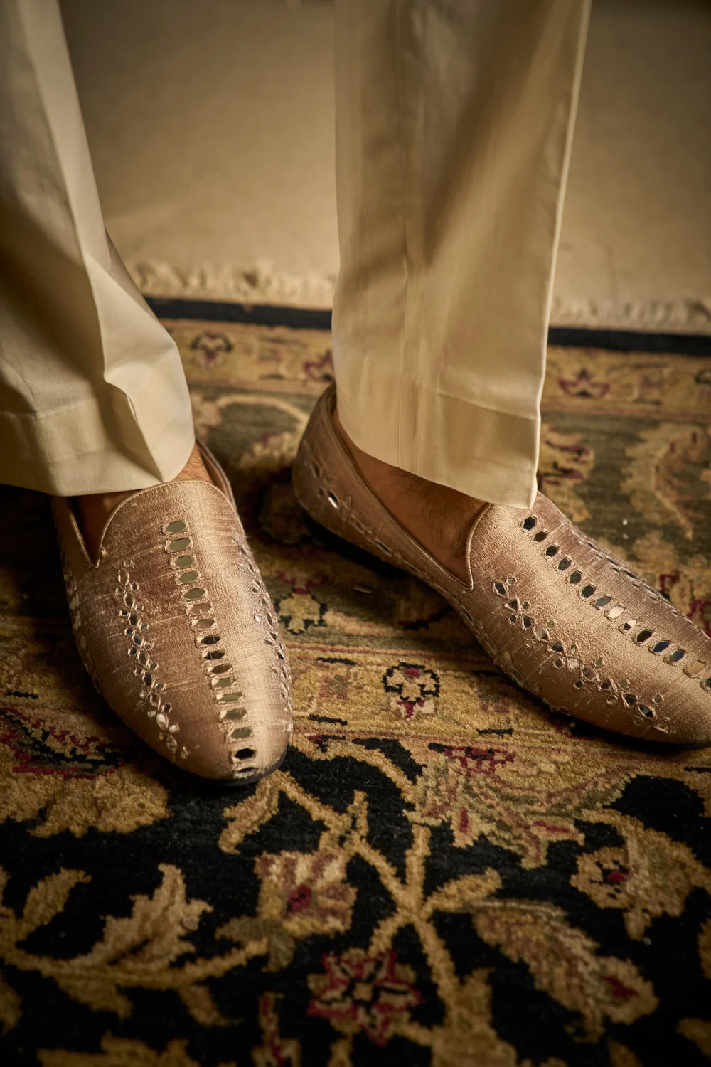 Seema Gujral - Coffee Mirror Sherwani Set