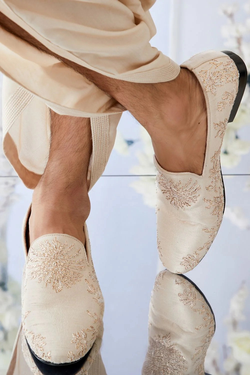 Seema Gujral - Rose Gold Sherwani Set