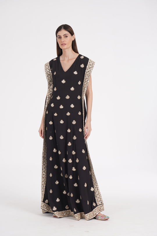 Abhinav Mishra - Cold black kaftan