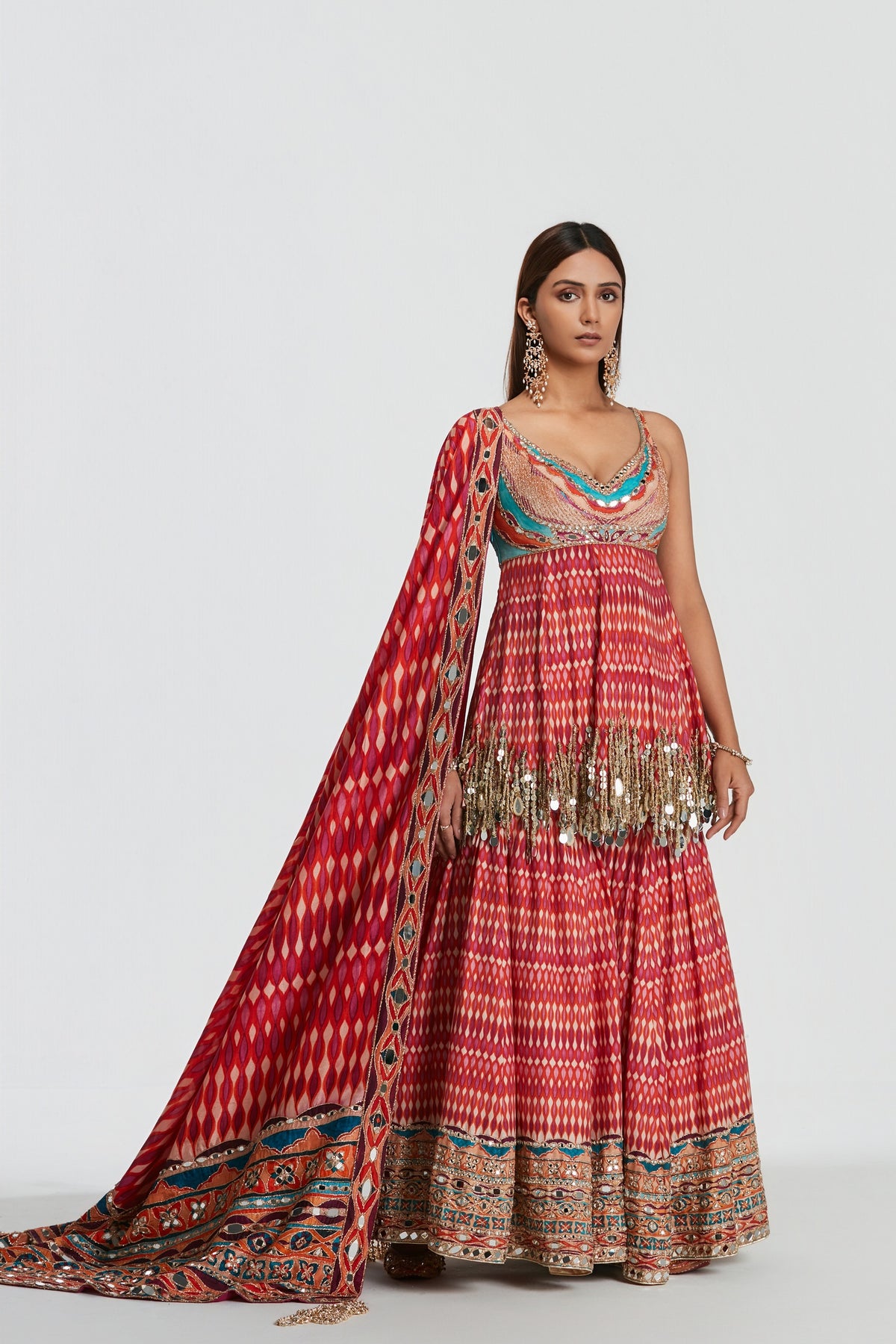 Abhinav Mishra - Multicoloured Sharara Set