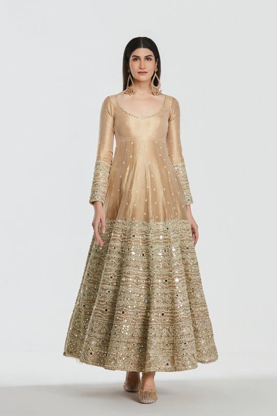 Abhinav Mishra - Royal Gold Anarkali