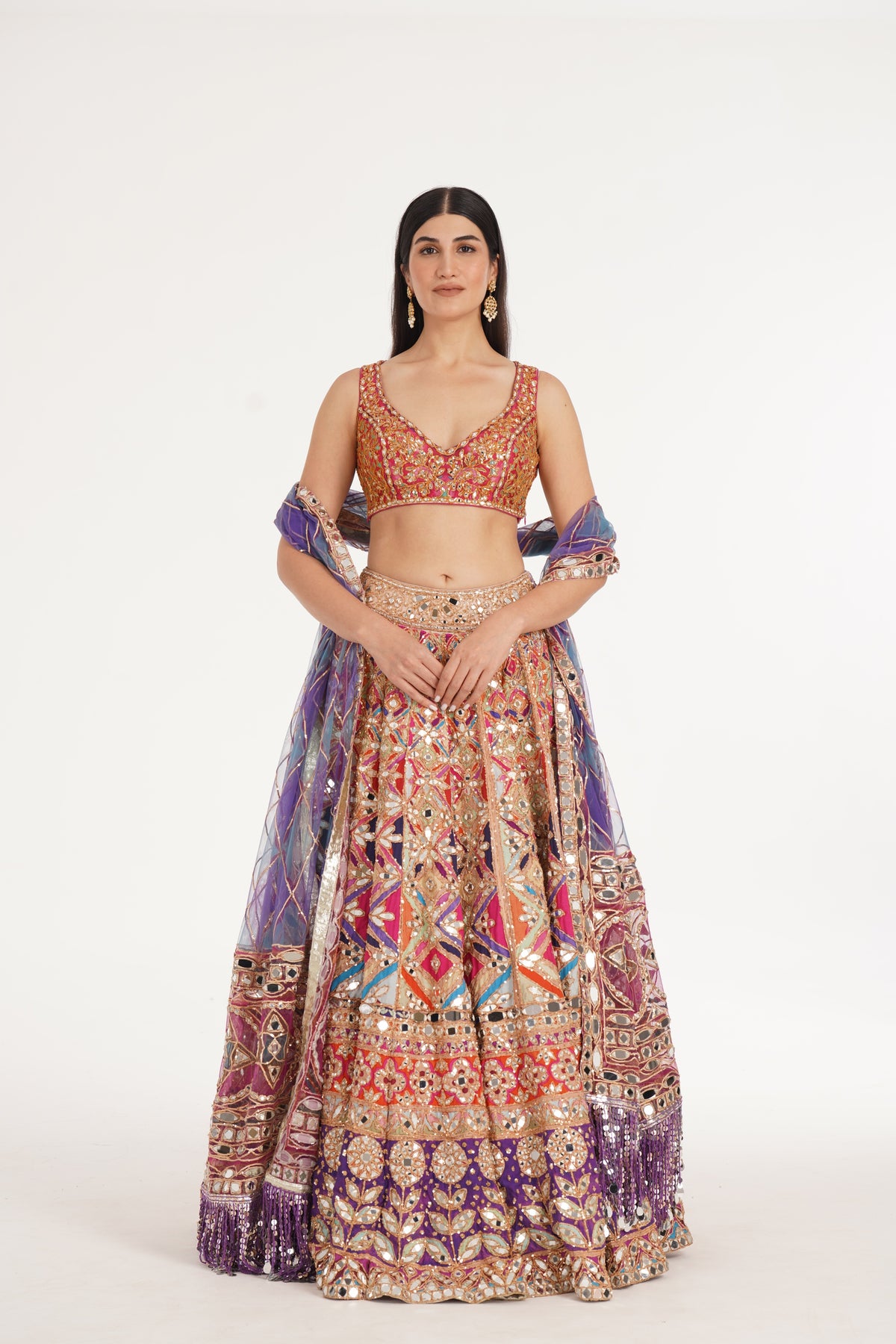 Abhinav Mishra - Rebecca Pastel Lehenga Set