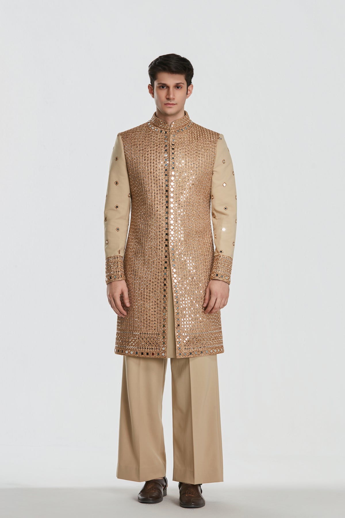 Abhinav Mishra - Shrine Auric Sherwani Set