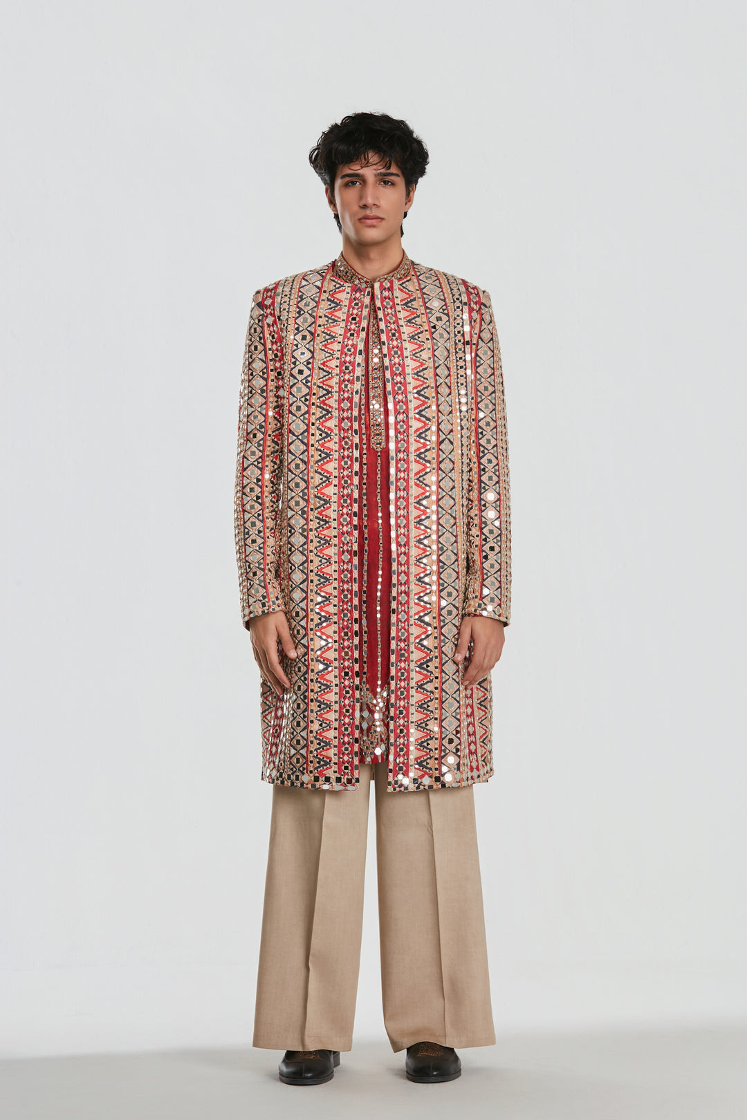 Abhinav Mishra - Shrine Multicoloured Jacket Set