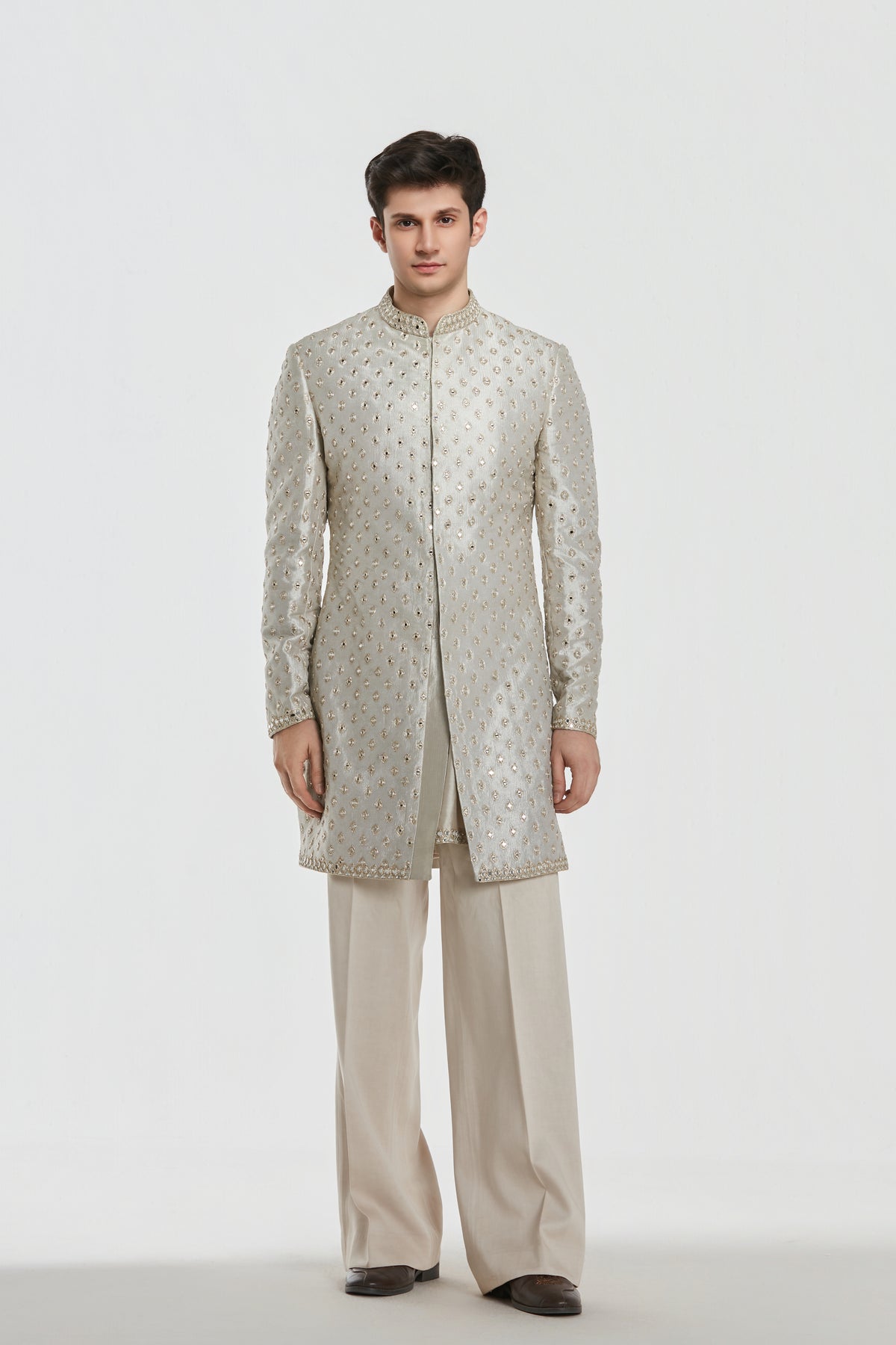 Abhinav Mishra - Shrine Opal Sherwani Set