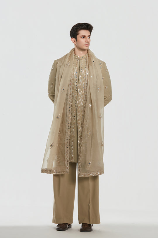 Abhinav Mishra - Shrine Mirage Sherwani Set