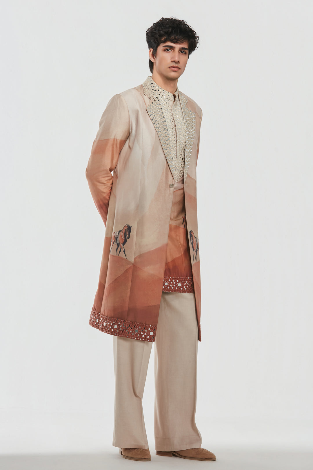 Abhinav Mishra - Shrine Multicoloured Jacket Set