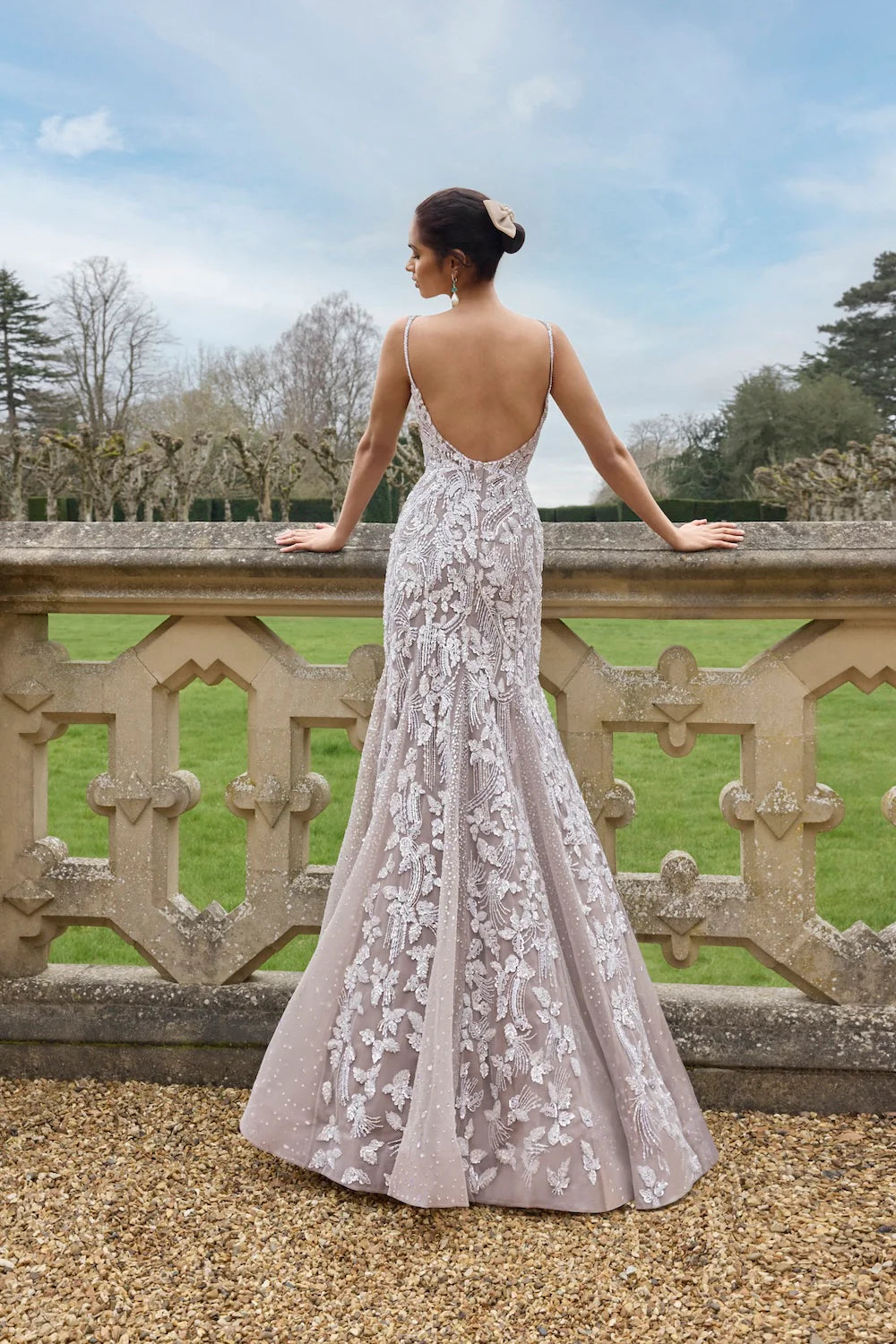 Seema Gujral - Nude Silver Gown