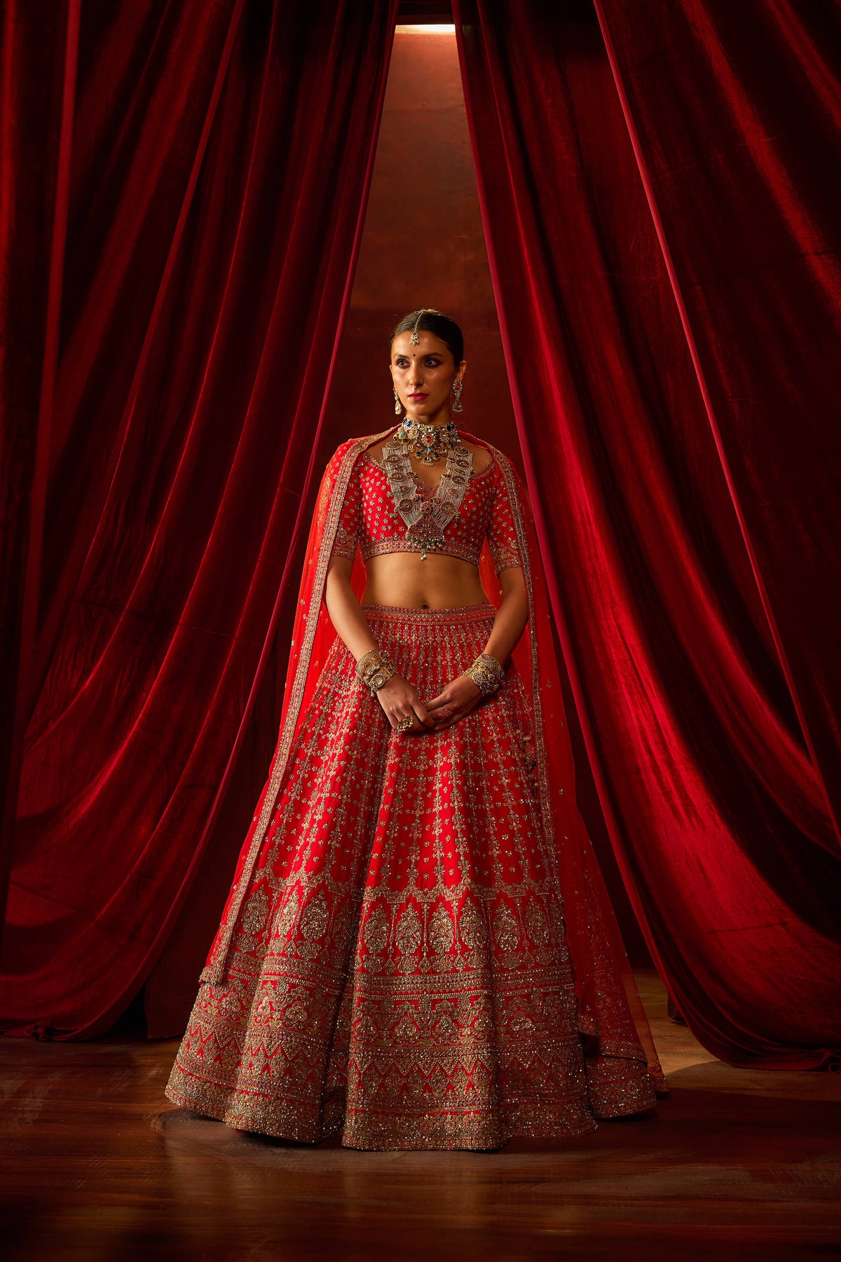 Kalighata - Aradhya Lehenga – Red
