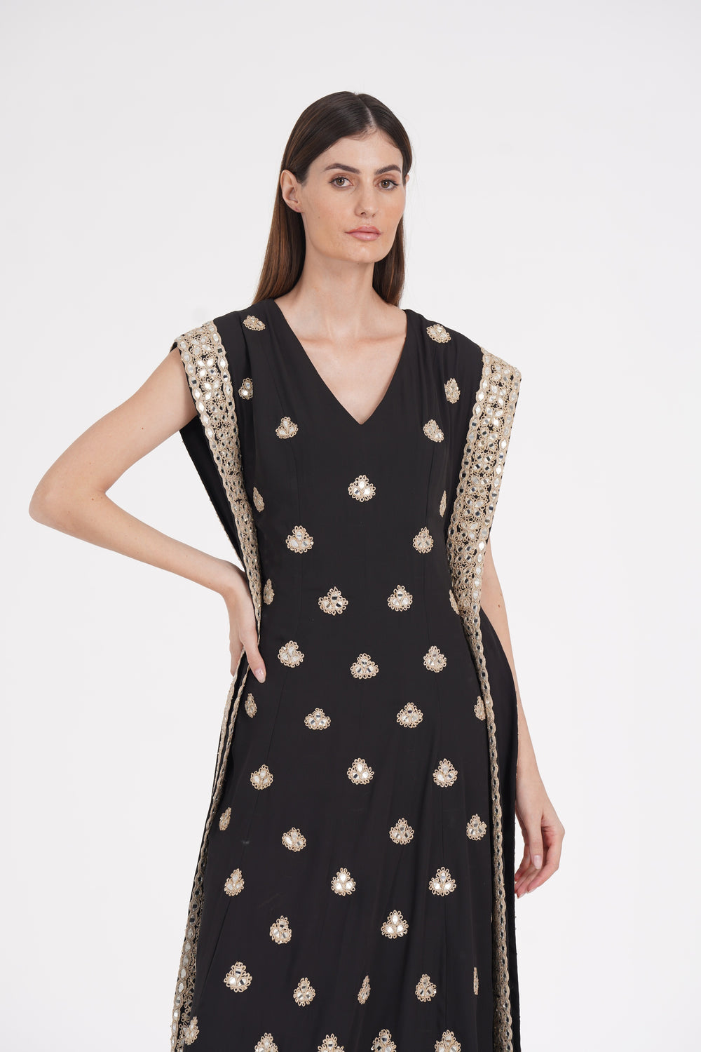 Abhinav Mishra - Cold black kaftan