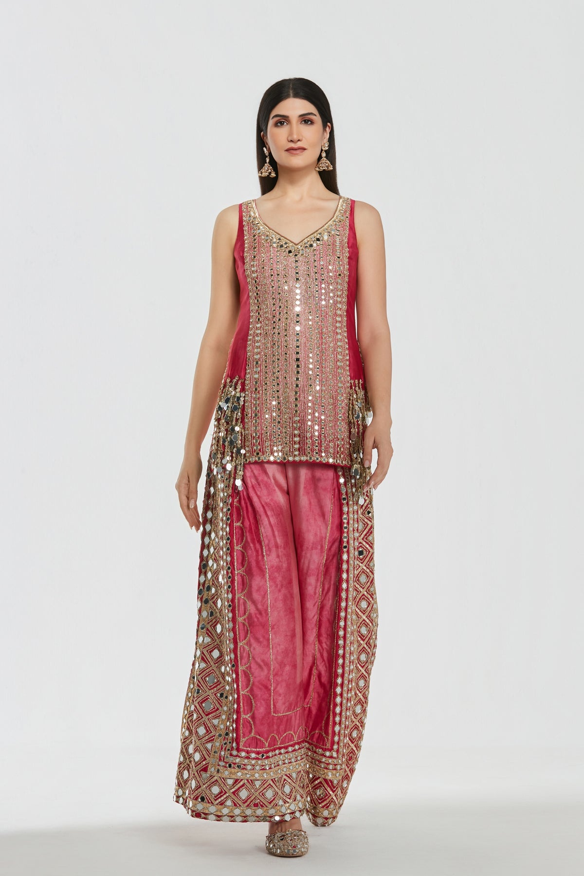 Abhinav Mishra - Mehbooba Pink Sharara Set