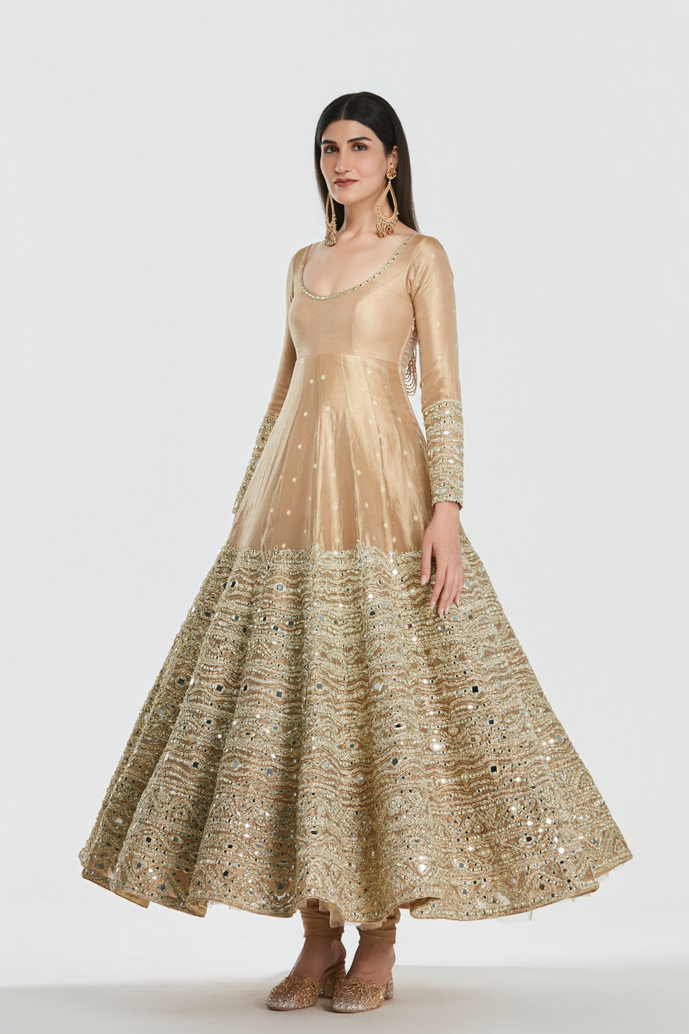 Abhinav Mishra - Royal Gold Anarkali