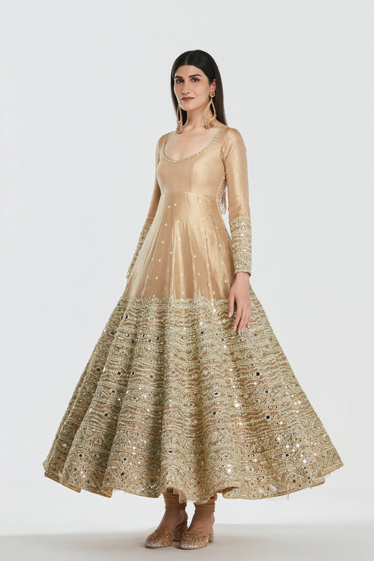 Abhinav Mishra - Royal Gold Anarkali