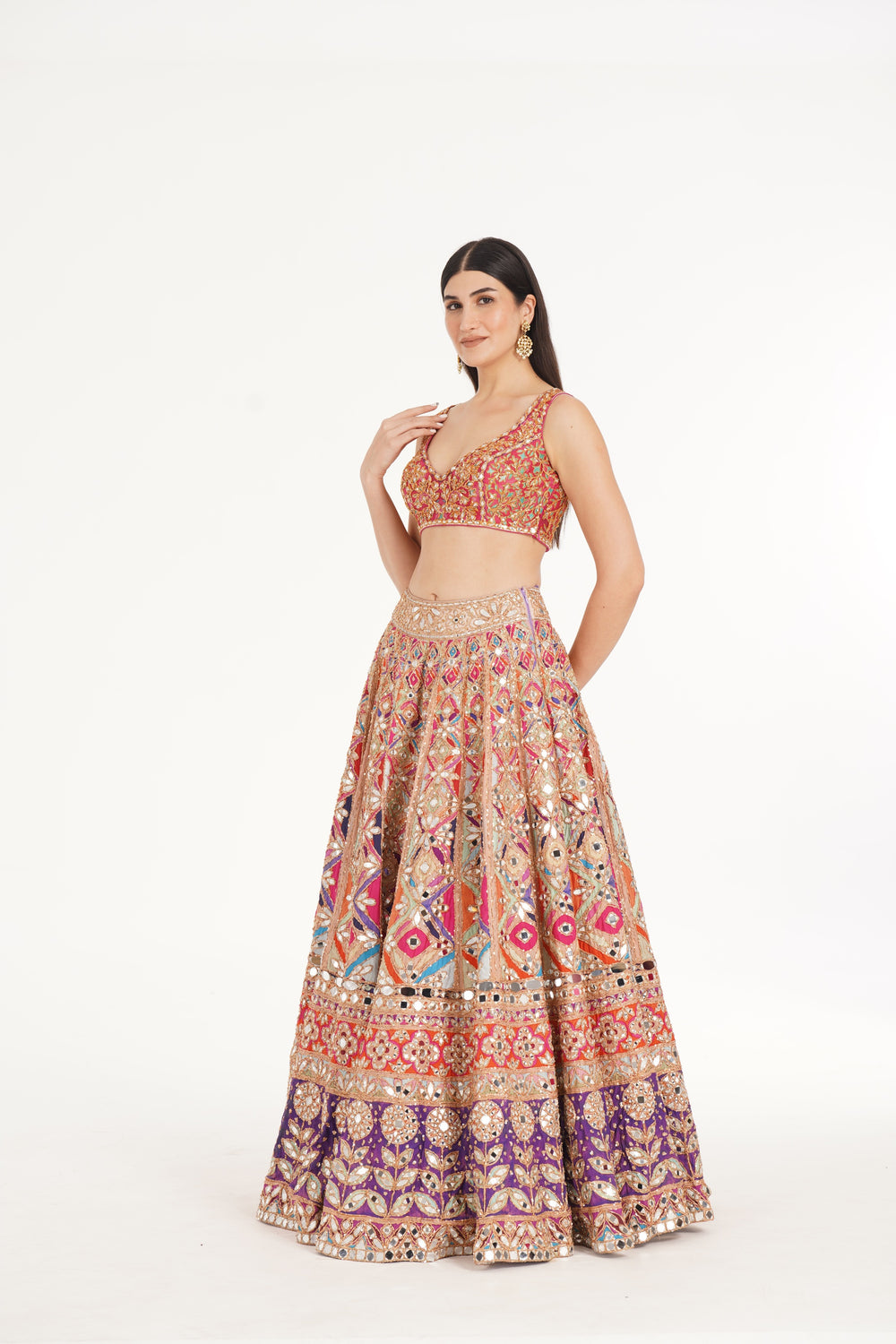 Abhinav Mishra - Rebecca Pastel Lehenga Set