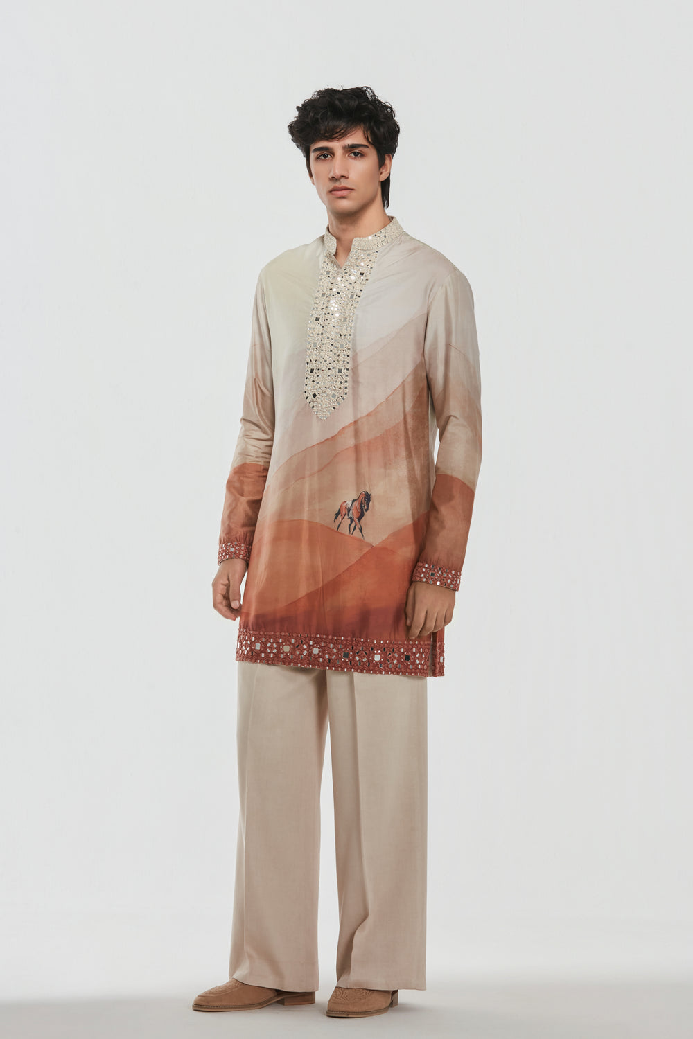 Abhinav Mishra - Shrine Multicoloured Jacket Set