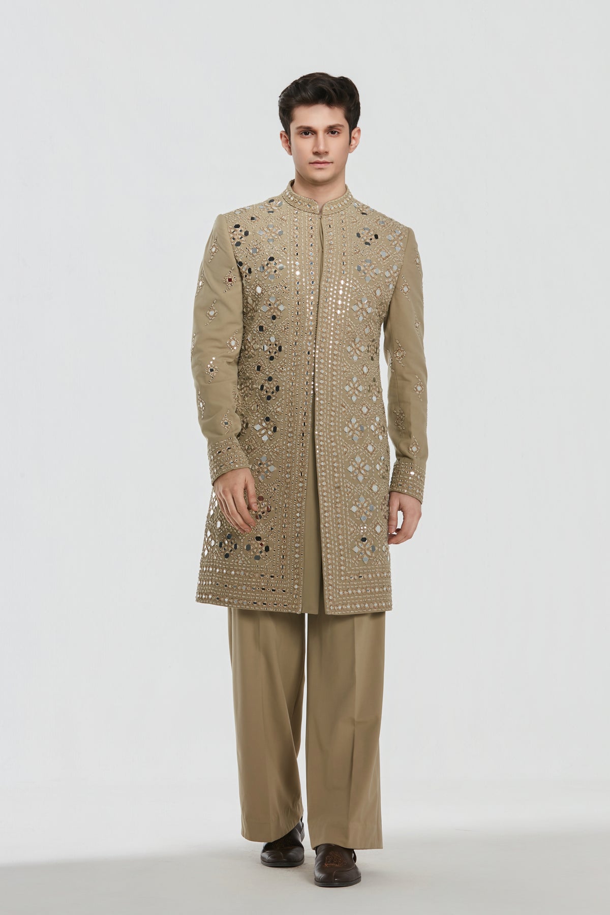 Abhinav Mishra - Shrine Mirage Sherwani Set