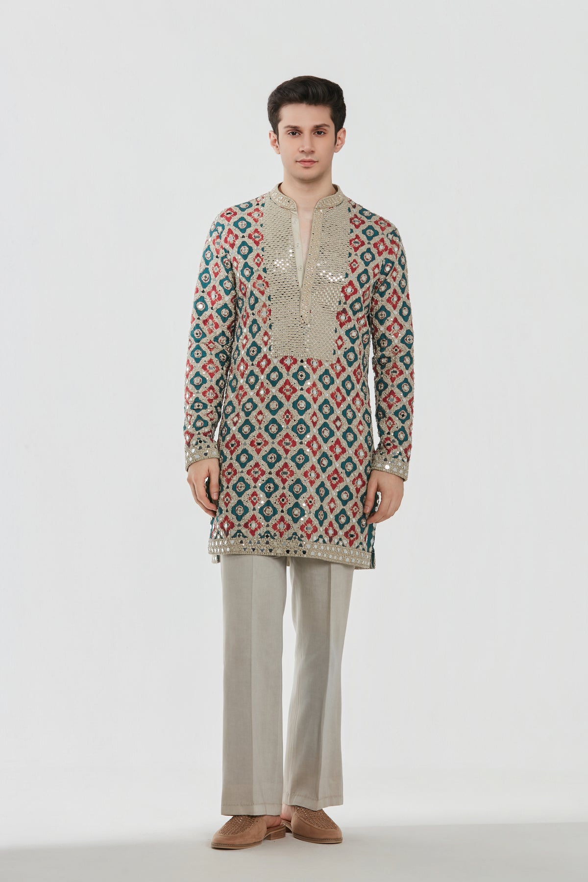 Abhinav Mishra - Shrine Multicoloured Kurta Set
