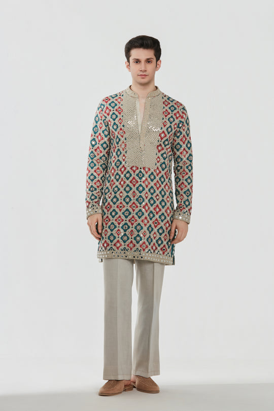Abhinav Mishra - Shrine Multicoloured Kurta Set