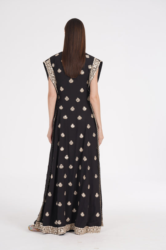 Abhinav Mishra - Cold black kaftan