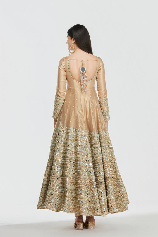 Abhinav Mishra - Royal Gold Anarkali