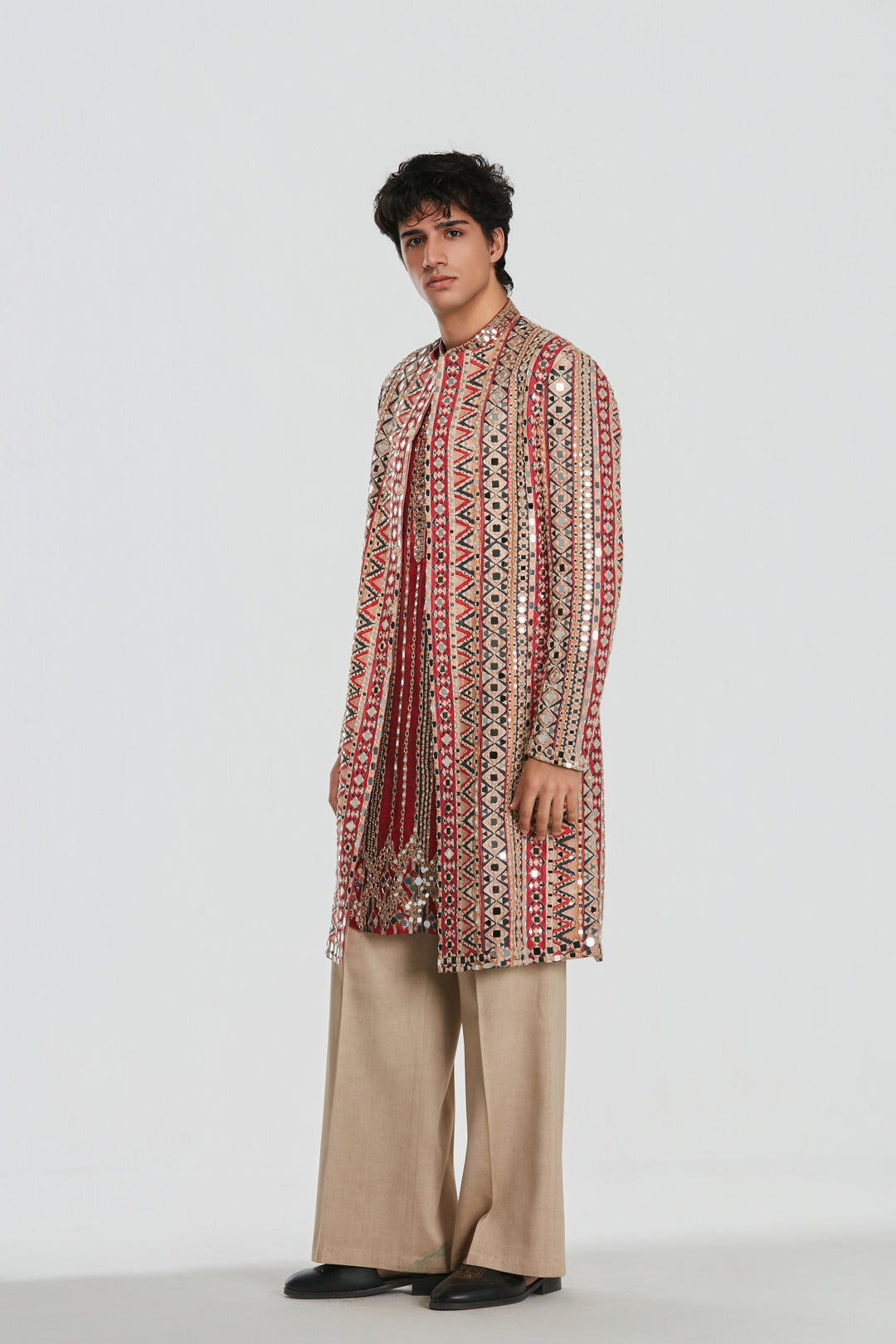 Abhinav Mishra - Shrine Multicoloured Jacket Set