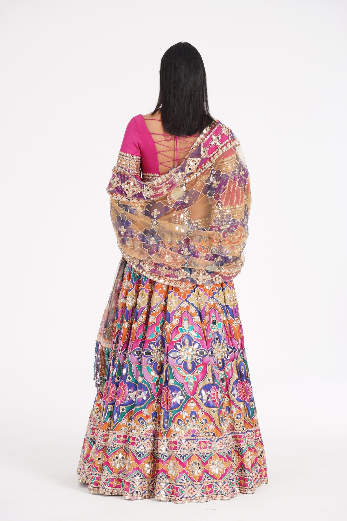 Abhinav Mishra - Psychedelic Hues Lehenga Set