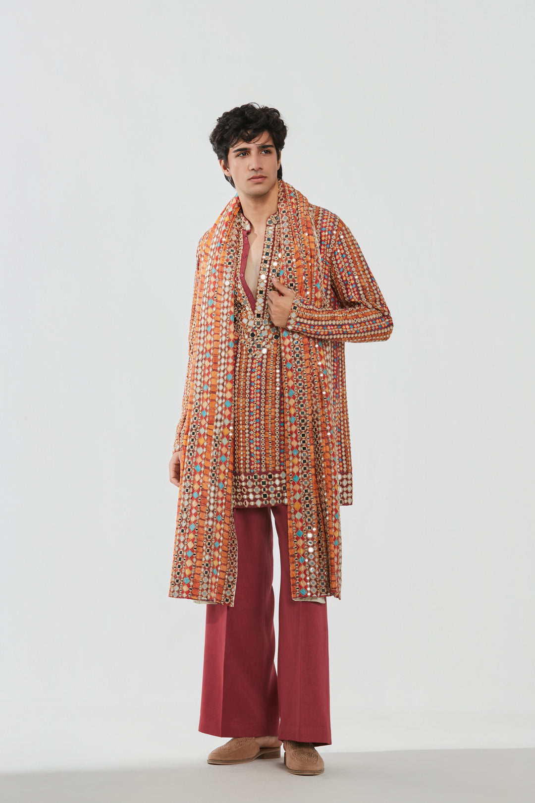 Abhinav Mishra - Shrine Multicoloured Kurta Set