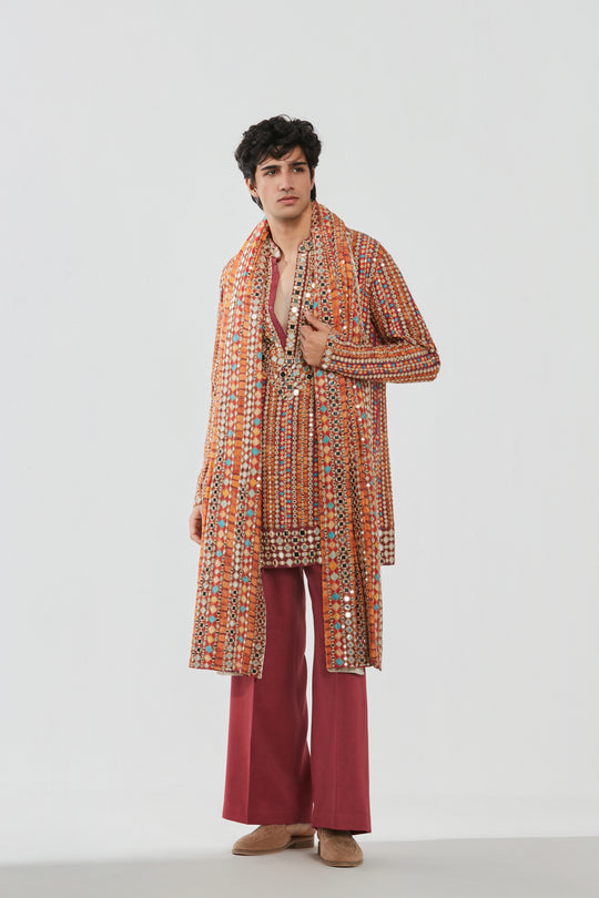 Abhinav Mishra - Shrine Multicoloured Kurta Set