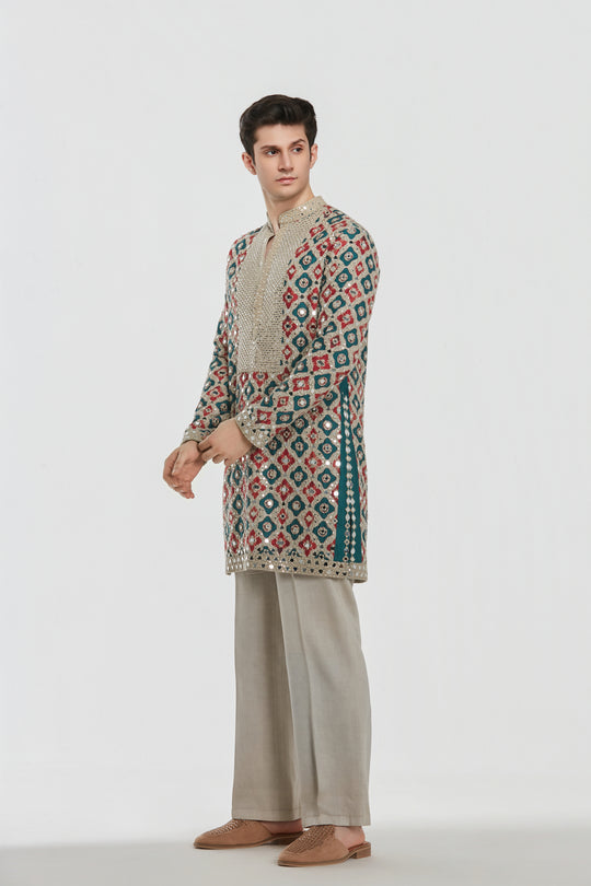 Abhinav Mishra - Shrine Multicoloured Kurta Set