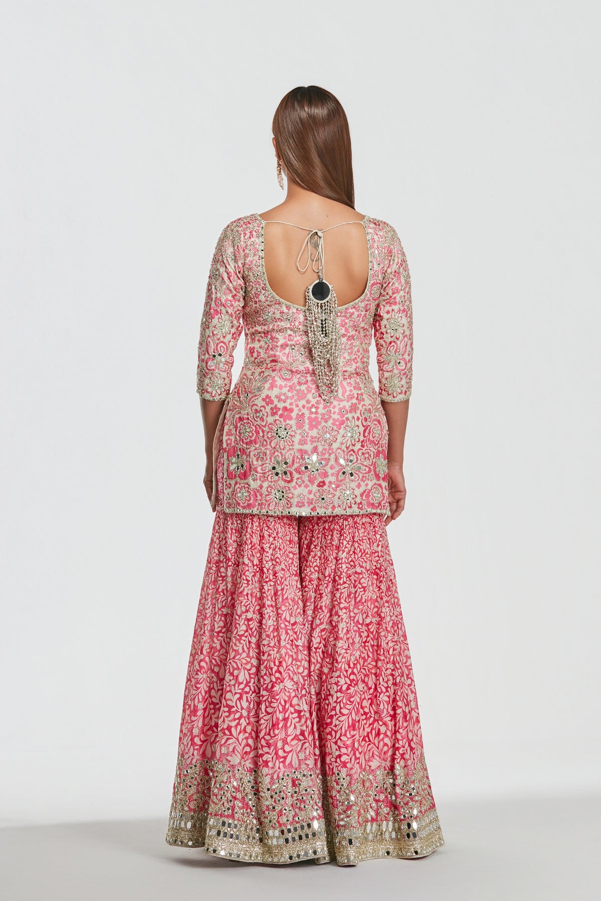 Abhinav Mishra - Blush Pink Sharara Set