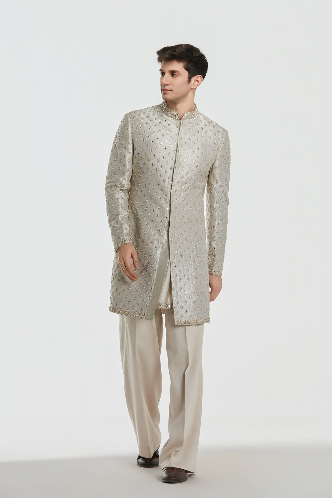 Abhinav Mishra - Shrine Opal Sherwani Set