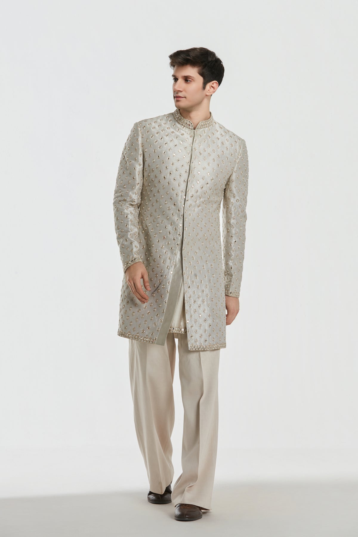 Abhinav Mishra - Shrine Opal Sherwani Set