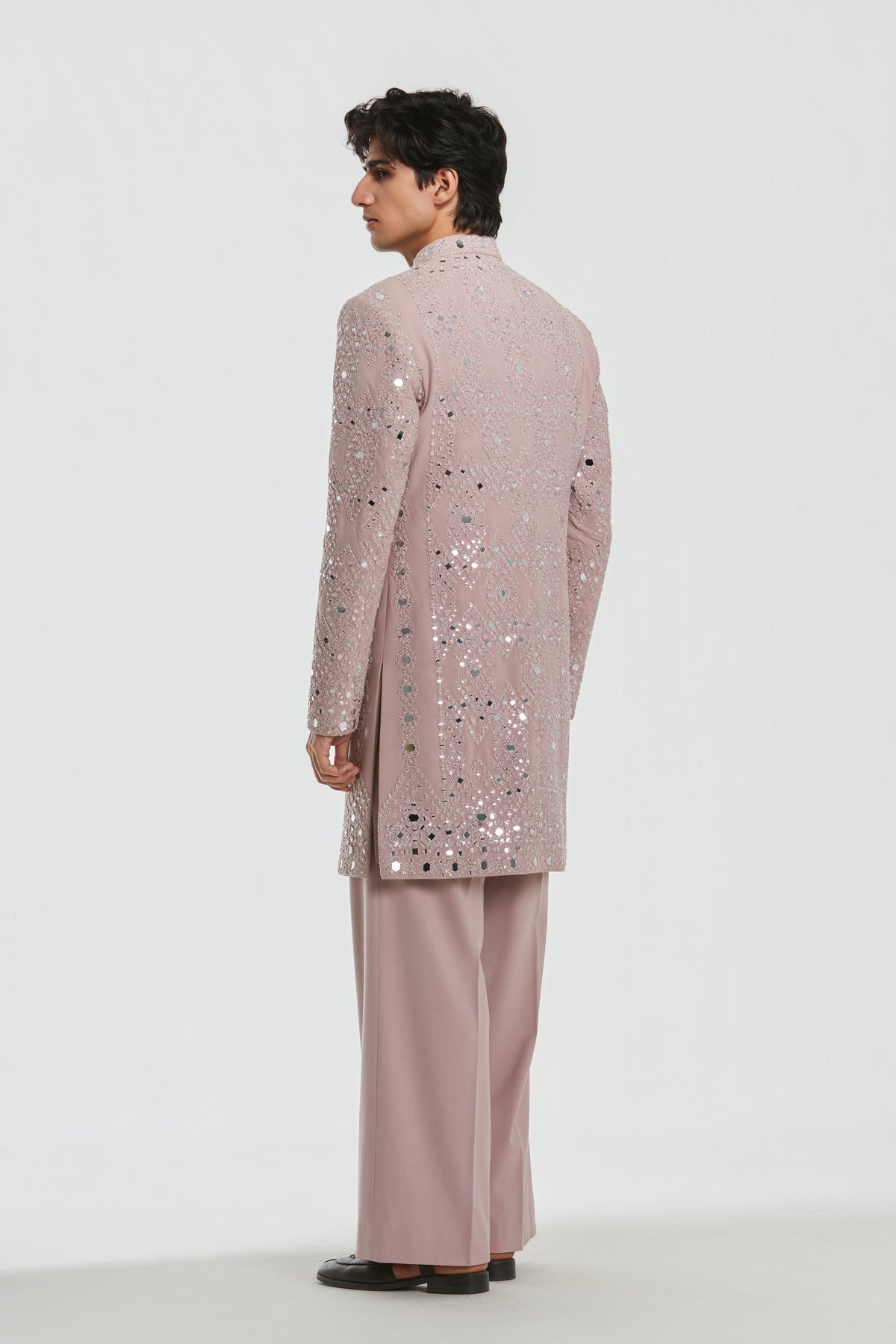 Abhinav Mishra - Shrine Cardinal Sherwani Set