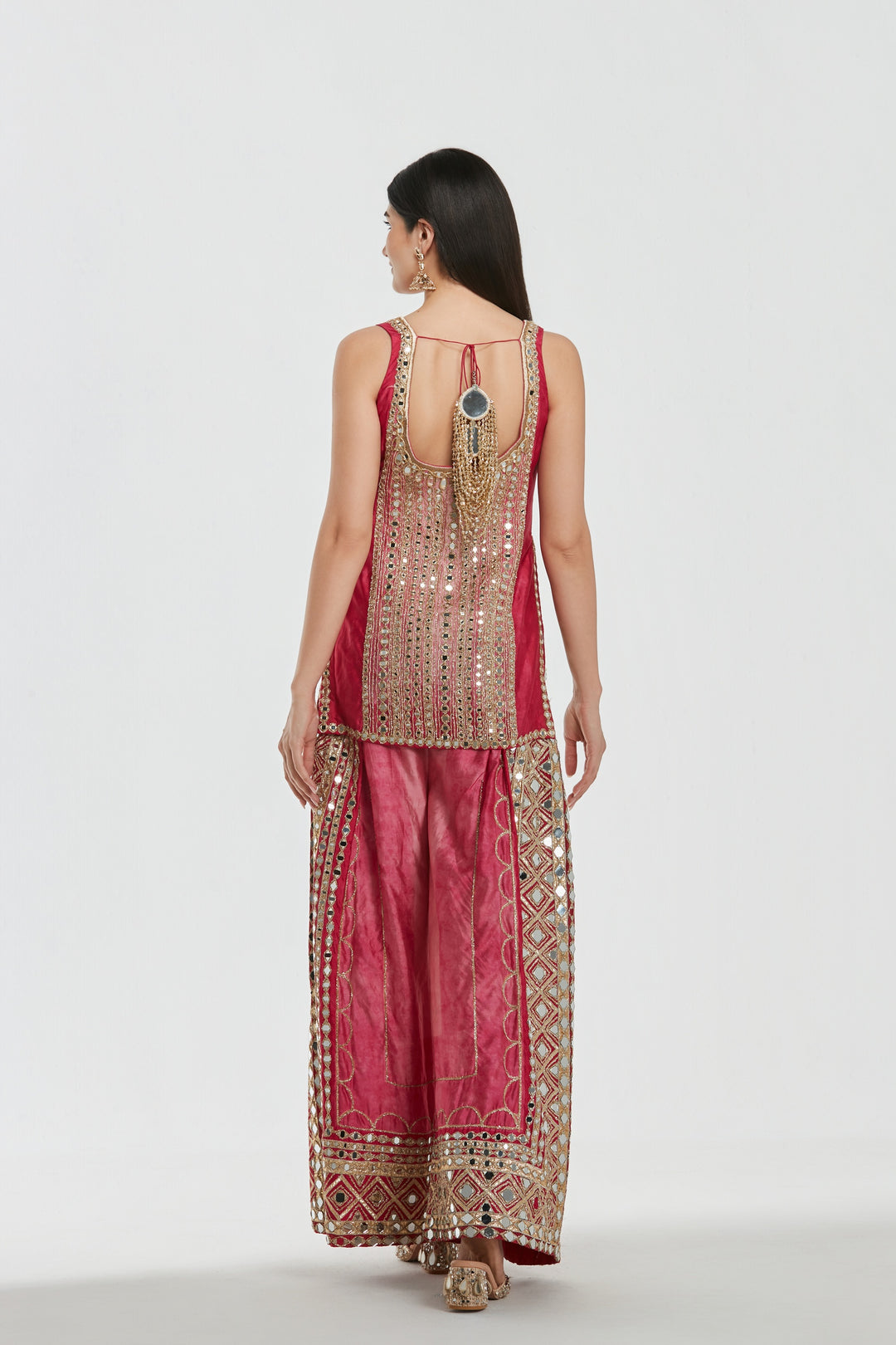 Abhinav Mishra - Mehbooba Pink Sharara Set