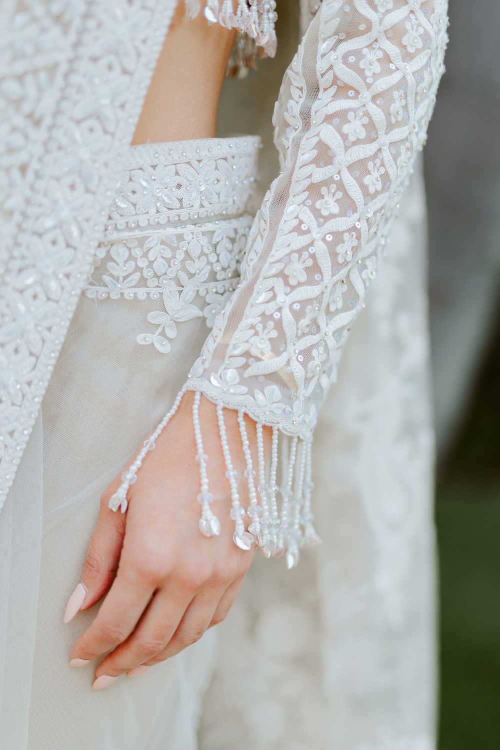 Seema Gujral - Nude Cream Kiran Dori Saree