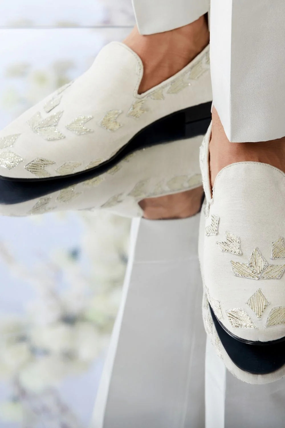 Seema Gujral - Antique Silver Open Short Sherwani Set