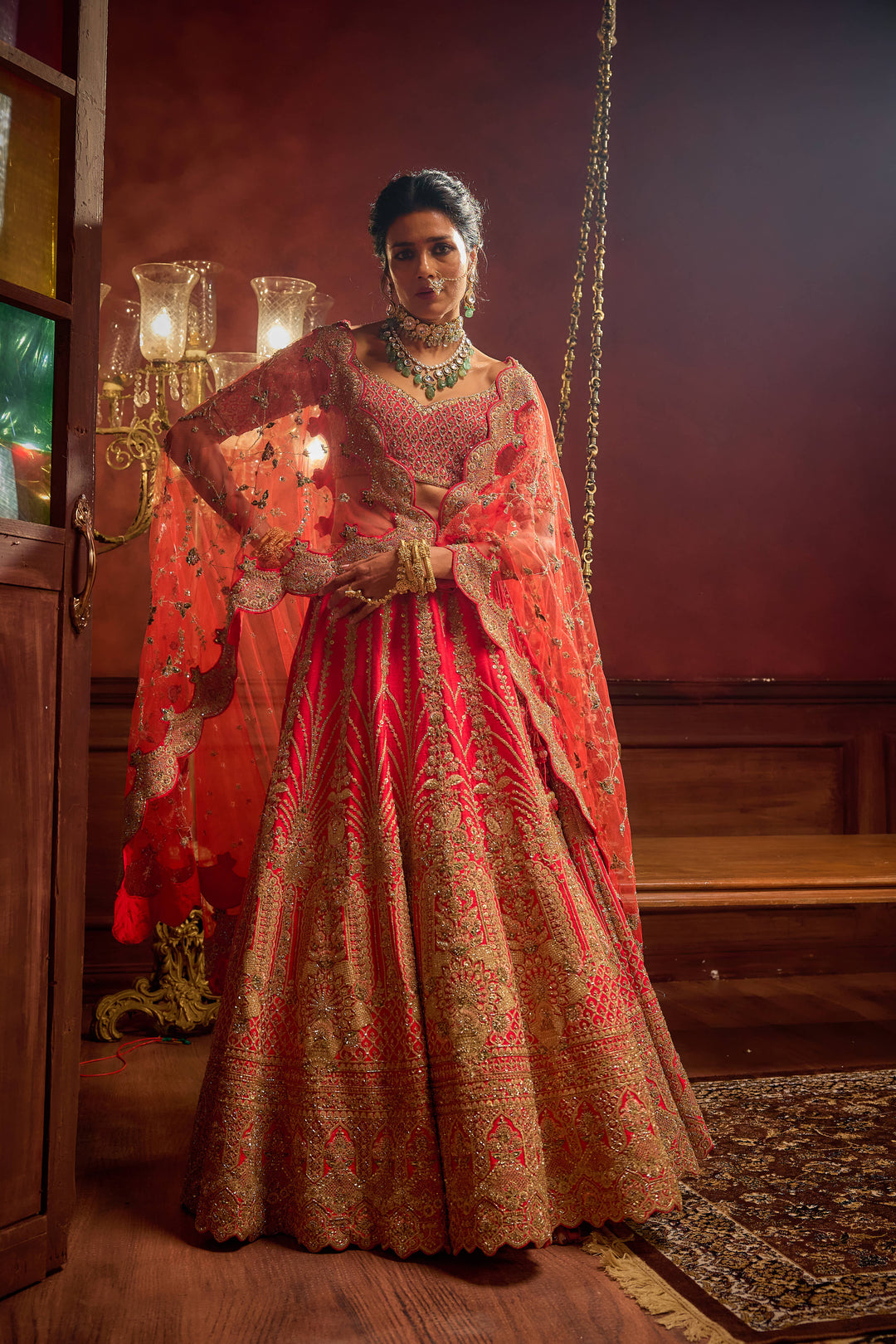 Kalighata - Vivah Lehenga – Rani Pink