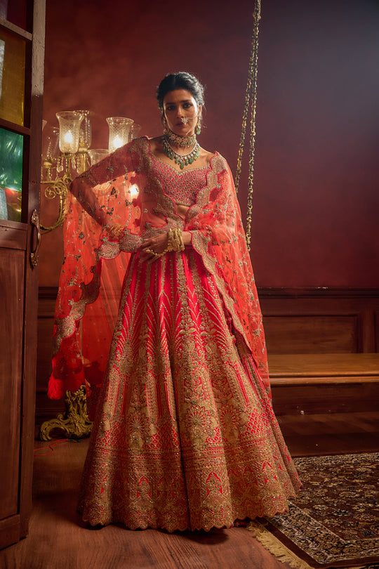 Kalighata - Vivah Lehenga – Rani Pink