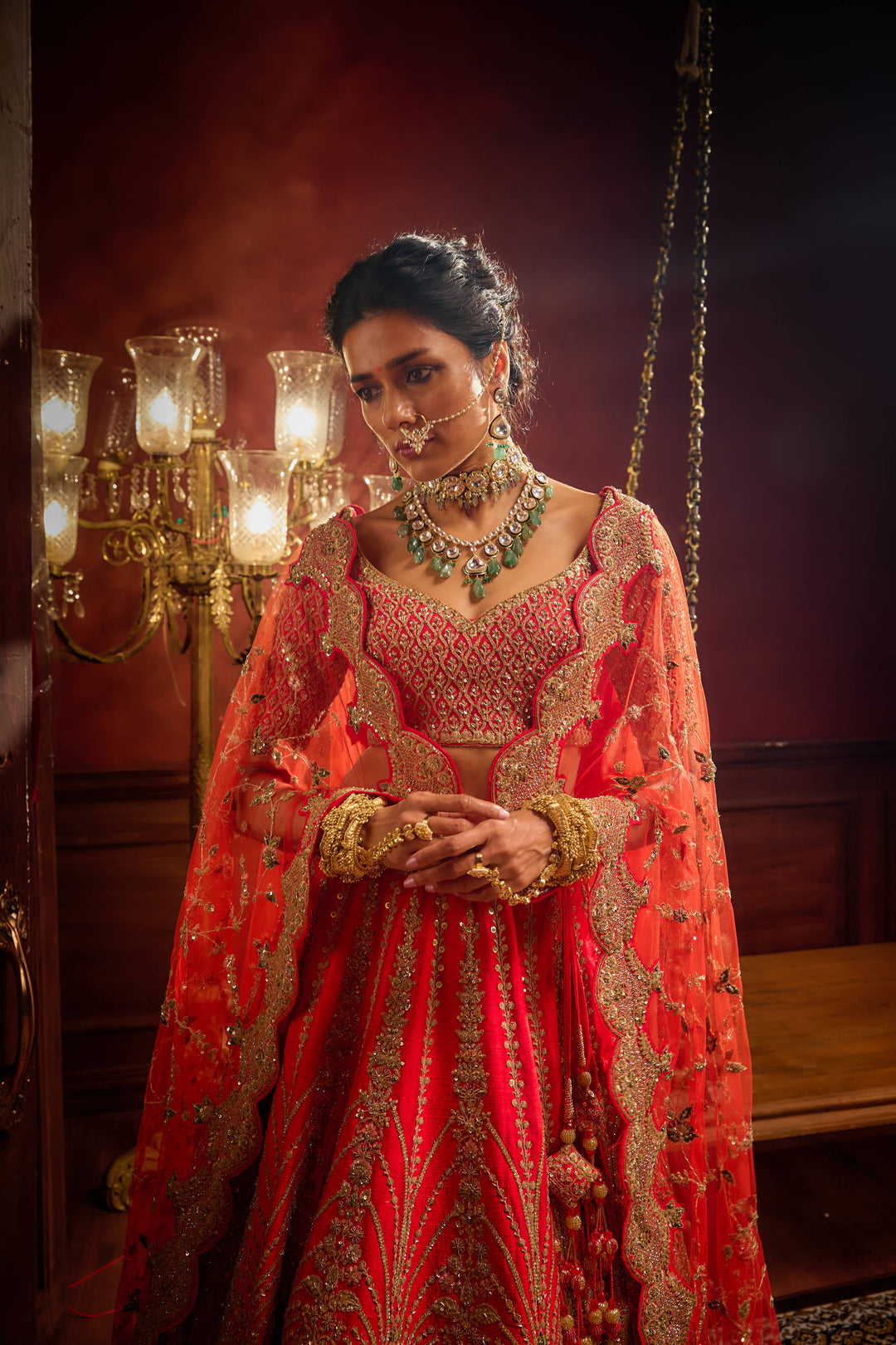 Kalighata - Vivah Lehenga – Rani Pink