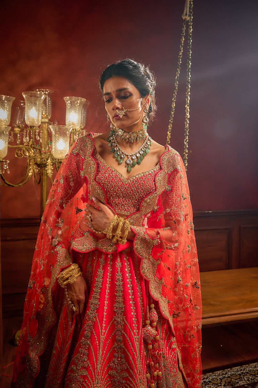 Kalighata - Vivah Lehenga – Rani Pink