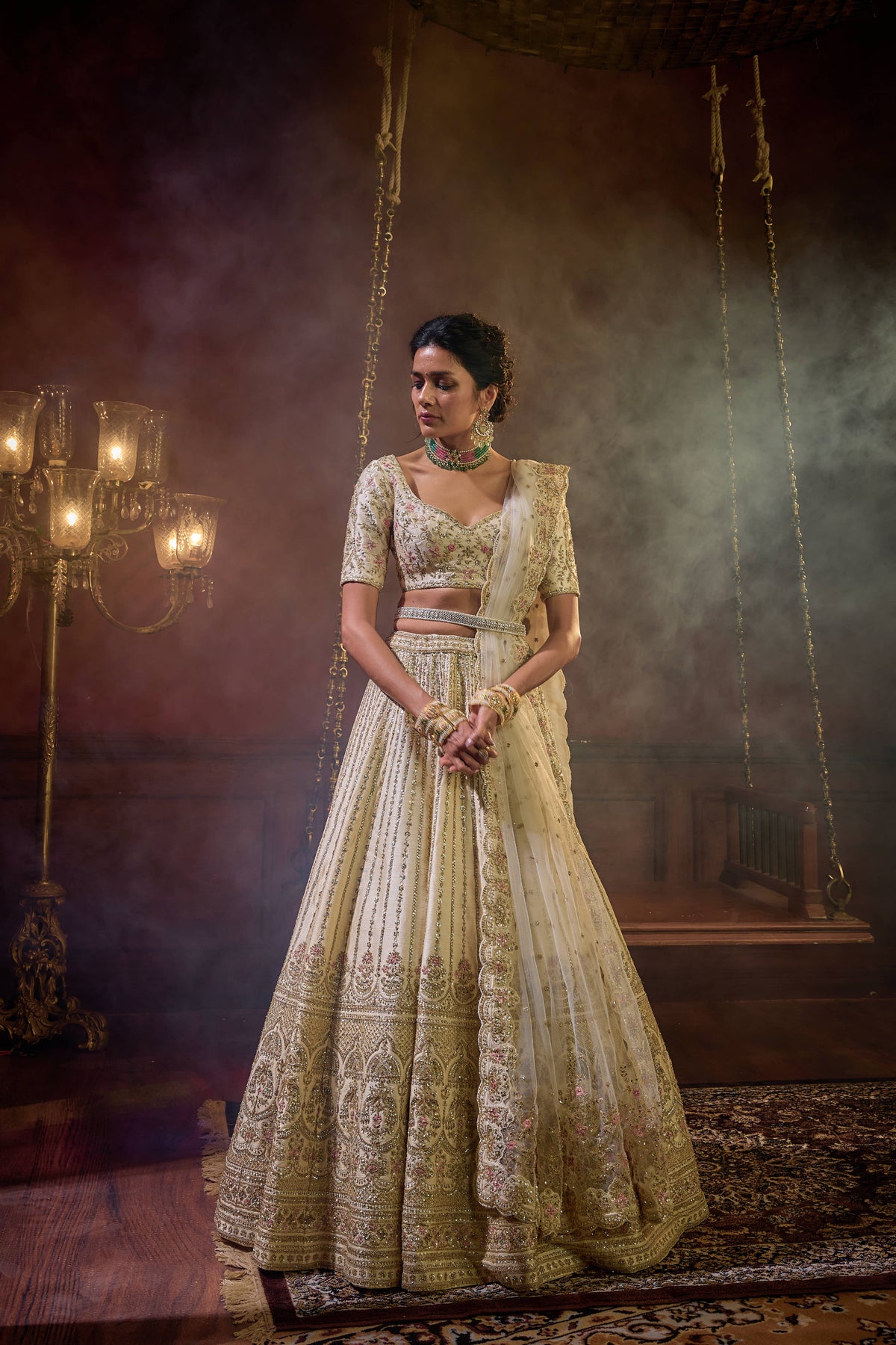 Kalighata - Shehnai Lehenga – Ivory