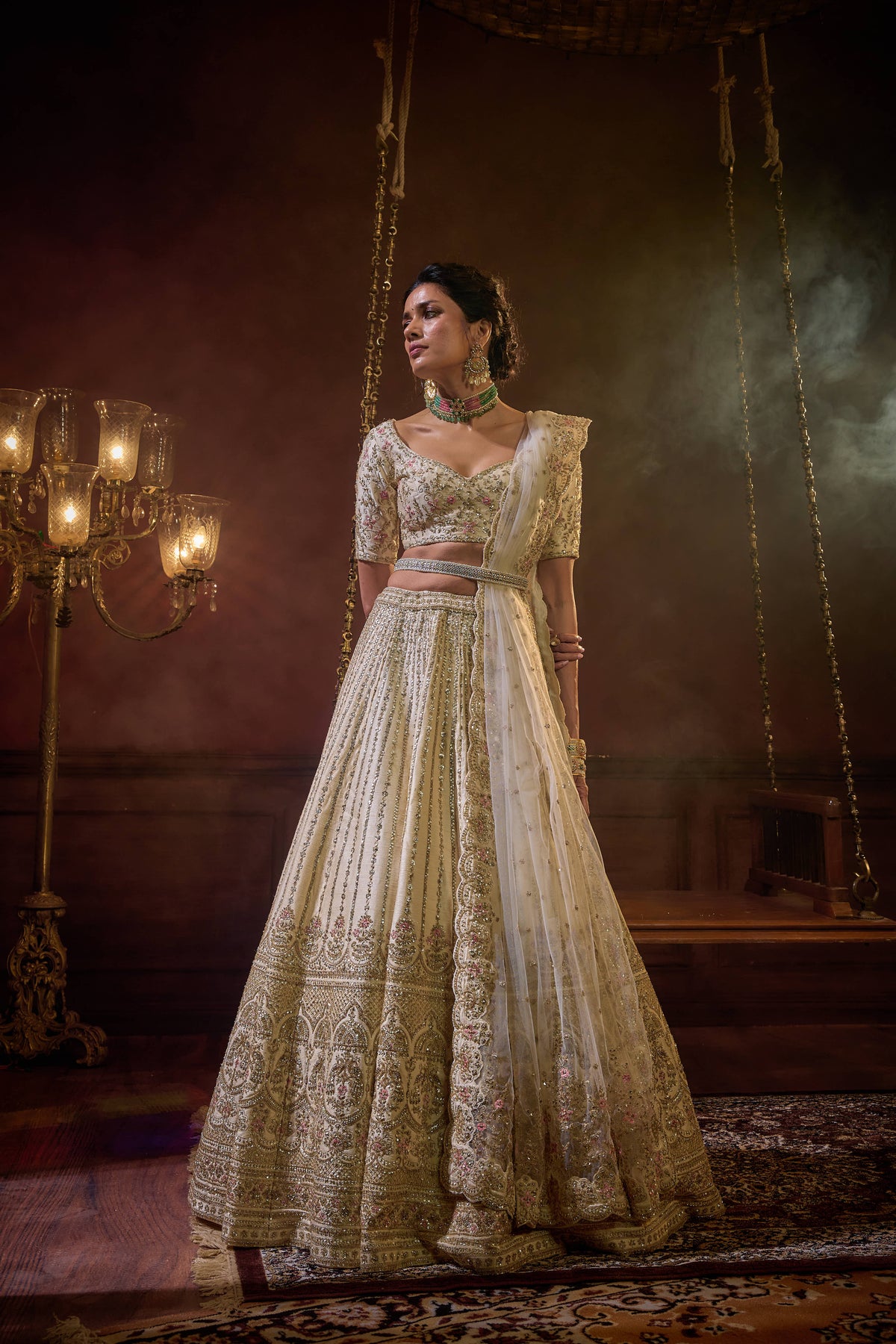 Kalighata - Shehnai Lehenga – Ivory