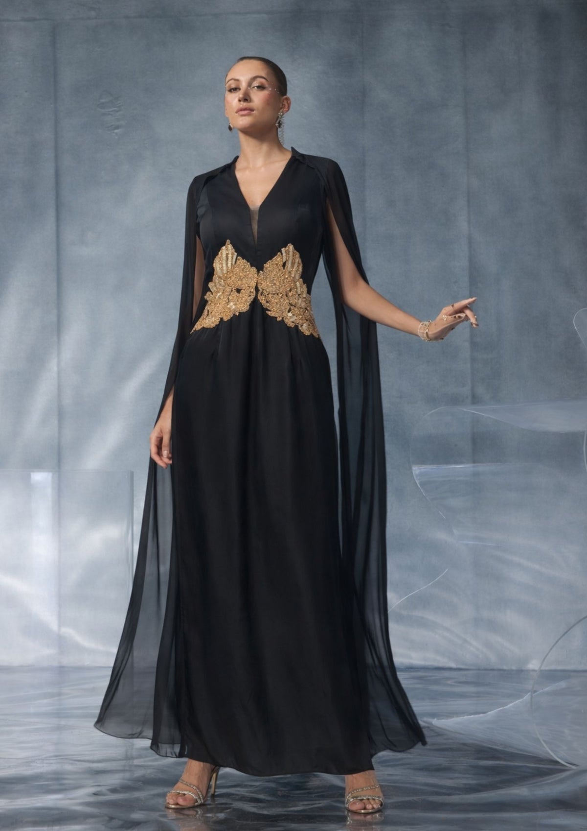 Kalighata Pret - Black Fusion Gown