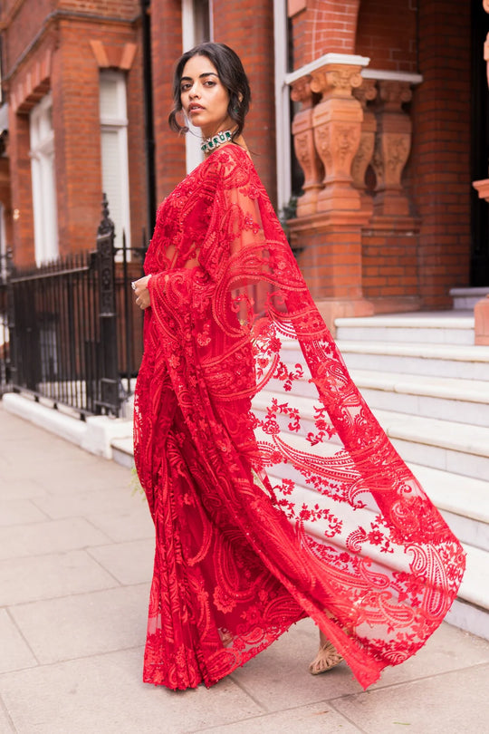 Seema Gujral - Red Dori Saree