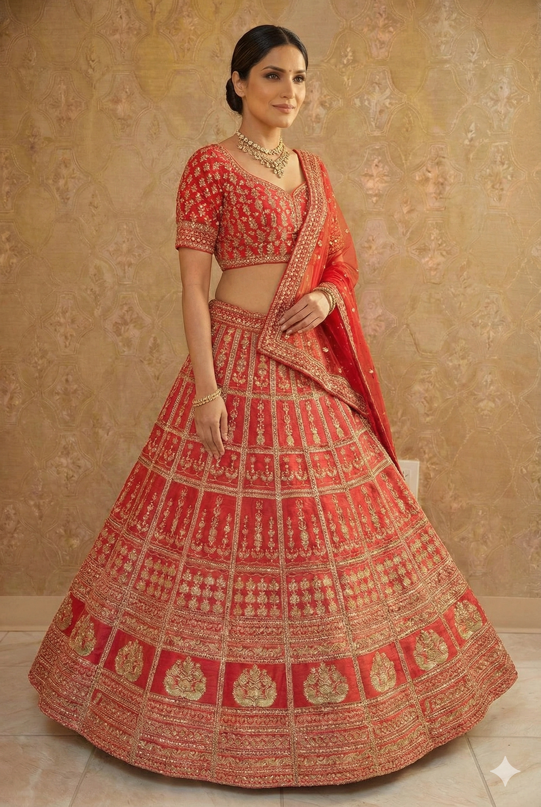 Royal Red Bridal Lehenga Choli