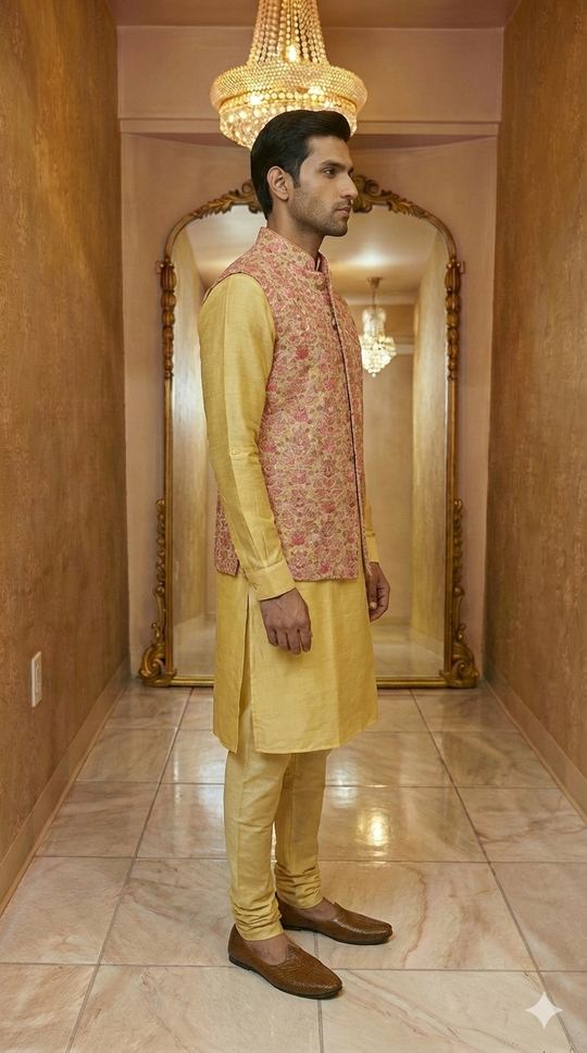 Sarthak Sherwani Jacket & Kurta Set