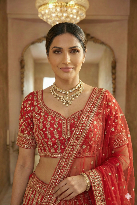 Royal Red Bridal Lehenga Choli