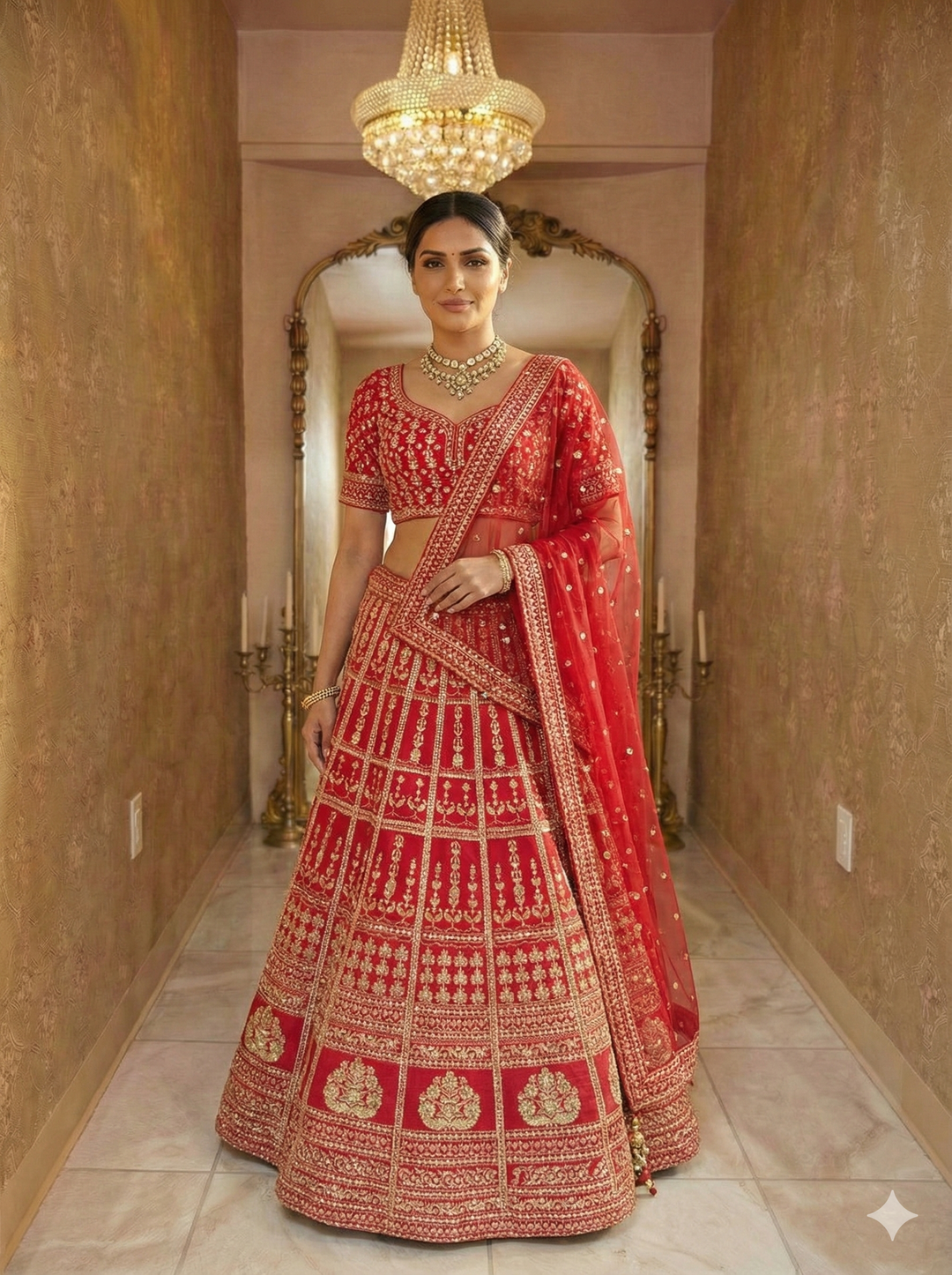 Royal Red Bridal Lehenga Choli