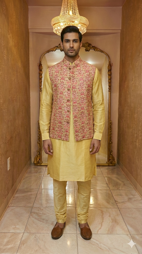 Sarthak Sherwani Jacket & Kurta Set